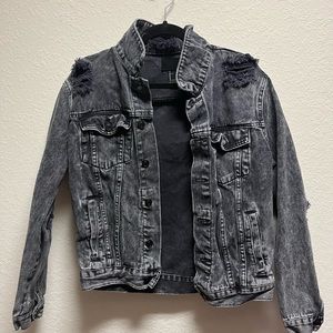 Forever 21 Ripped Denim Jacket